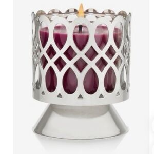 SLATKIN & CO for Bath & Body Works Small Silver Candleholder
